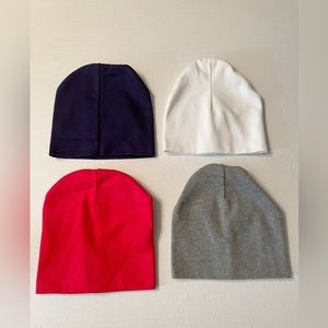 DRESHOW BQUBO 4Pc Unisx Baby Beanie Hat Infant Soft Cute Knit Cap Nursery Beanie